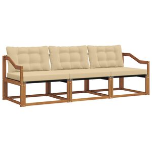 vidaXL Udend&oslash;rs sofagruppe 3 stk. Naturlig og Beige