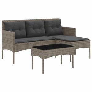 vidaXL Havesofa S&aelig;t 2 stk. polyrattan