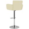 vidaXL barstole 2 stk. kunstl&aelig;der cremefarvet