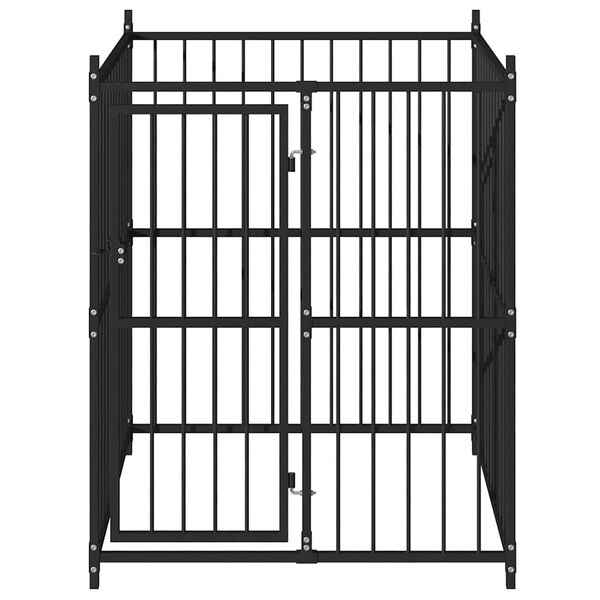 vidaXL udendørs hundebur 120 x 120 x 150 cm