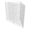 vidaXL gabion-højbed 75x75x100 cm galvaniseret stål