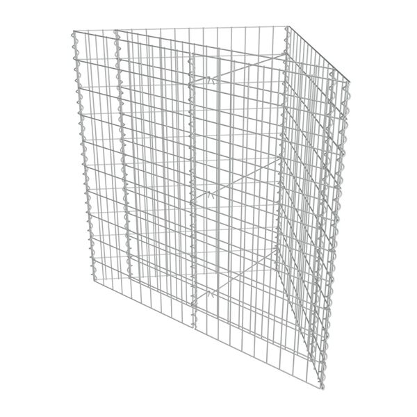 vidaXL gabion-højbed 75x75x100 cm galvaniseret stål