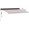 vidaXL markise 300x250 cm automatisk betjening brun