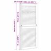 vidaXL Skabsdør Naturfarvet 140.5 x 2.1 x 49.5 cm Massivt fyrretræ