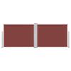 vidaXL sammenrullelig sidemarkise 120 x 1000 cm brun