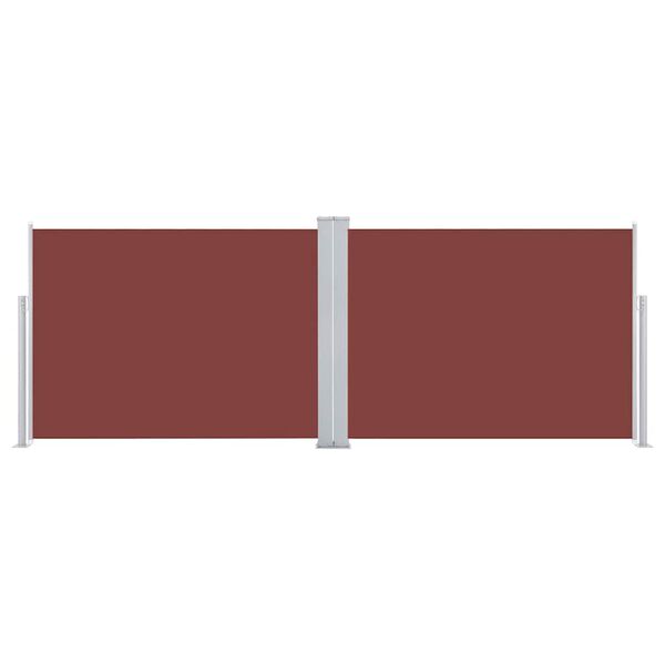 vidaXL sammenrullelig sidemarkise 120 x 1000 cm brun