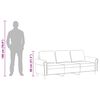 vidaXL 3-personers sofa 180 cm fl&oslash;jl lyser&oslash;d