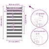 vidaXL rullegardin i zebradesign 80 x 150 cm hvid