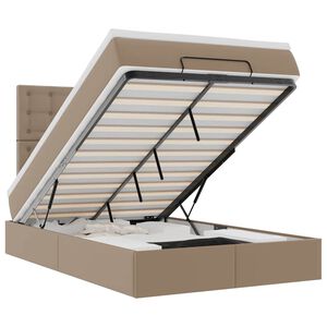 vidaXL osmannisk sengeramme med madras 120x190cm kunstl&aelig;der