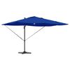 vidaXL Kantilever Roma Parasol Blå og Sort 352 x 251 x 265 cm