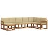vidaXL Udend&oslash;rs sofagruppe 8 stk. Naturlig og Beige