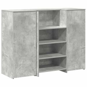 vidaXL receptionsskranke 135x50x103,5 cm konstrueret tr&aelig; beton gr&aring;