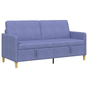 vidaXL Sofa med opbevaring Jeans bl&aring; 172 x 78 x 87 cm Polyester