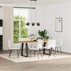 vidaXL spisebordsstole 6 stk. kunstlæder hvid