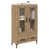vidaXL Highboard Artisan Egetr&aelig; 69,5 x 31 x 115 cm Konstrueret tr&aelig;