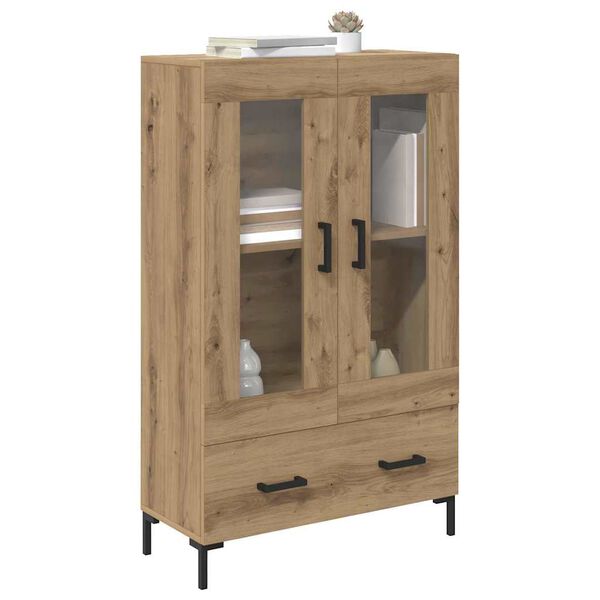 vidaXL Highboard Artisan Egetr&aelig; 69,5 x 31 x 115 cm Konstrueret tr&aelig;