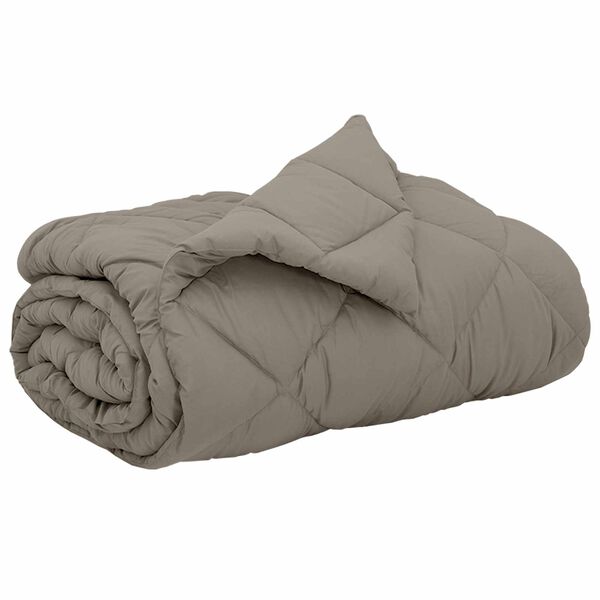 vidaXL Hel&aring;rs dyne Lysegr&aring; 240 x 260 cm Mikrofiber