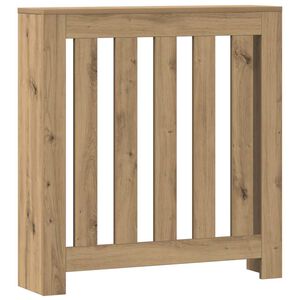 vidaXL radiatorskjuler 78x20x82 cm konstrueret tr&aelig; egetr&aelig;sfarvet