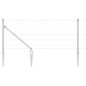 vidaXL Hegnsp&aelig;l Galvaniseret 25 x 0,8 m St&aring;l