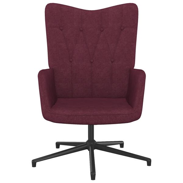 vidaXL l&aelig;nestol stof lilla