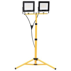 vidaXL LED-projekt&oslash;r med stativ 2x100 W varm hvid