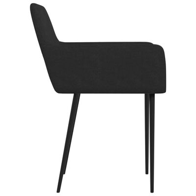 vidaXL spisebordsstole 2 stk. stof sort