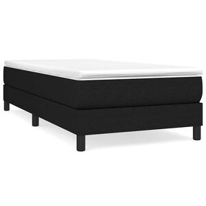 vidaXL Boxspring sengeramme 80x200 cm stof sort