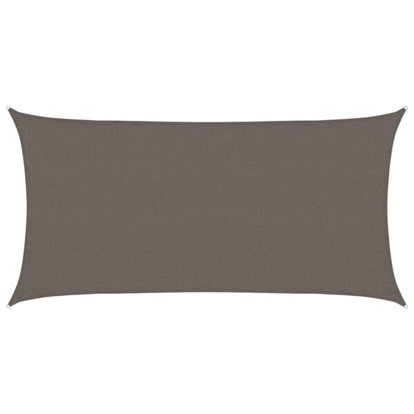 vidaXL solsejl 2x3,5 m HDPE antracitgr&aring;