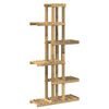 vidaXL Planteholder Hvid 68 x 23,5 x 140 cm Massivt Akacietr&aelig;
