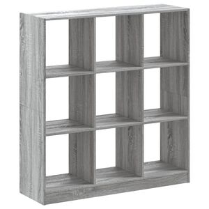 vidaXL bogreol 102x32x109 cm konstrueret tr&aelig; gr&aring; sonoma-eg