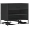 vidaXL skob&aelig;nk 60x40x53,5 cm konstrueret tr&aelig; og metal sort