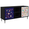 vidaXL TV-skab MAINZ 102 x 33 x 51 cm Sort eg Konstrueret tr&aelig;