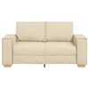 vidaXL 2-personers sofa cremefarvet 120 cm stof