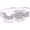 vidaXL sofas&aelig;t til haven 5 dele med hynder polyrattan og akacie beige