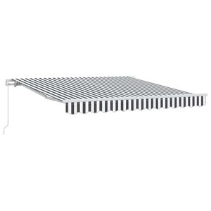 vidaXL markise 300x250 cm manuel betjening antracitgr&aring; og hvid