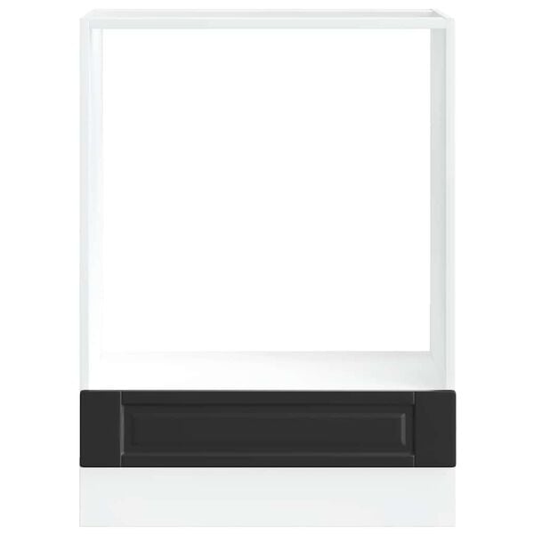 vidaXL Ovnskab&nbsp;Porto sort konstrueret tr&aelig;