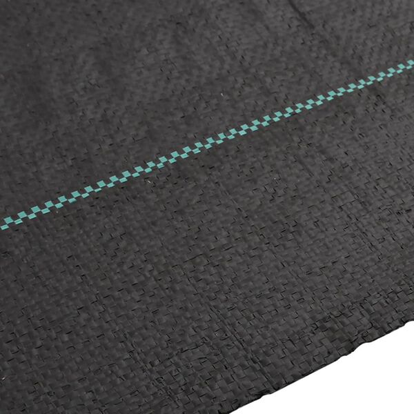 vidaXL ukrudtsdug 4x10 m PP sort