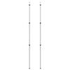 vidaXL teleskopstænger til presenning 2 stk. 102-60 cm aluminium