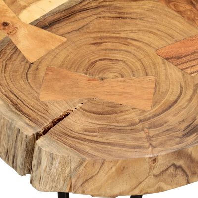 vidaXL sofabord 35 cm 4 træstammer massivt sheeshamtræ