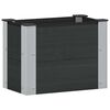vidaXL H&oslash;jbed Sort 50 x 30 x 36 cm WPC og Aluminium