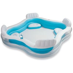 Intex oppusteligt sv&oslash;mmebassin familielounge 56475NP