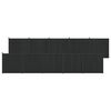 vidaXL Hegnspanel 10 stk. 1755 x 186,5 cm WPC og Aluminium Sort
