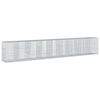 vidaXL gabionkurv med cover 900x100x150 cm galvaniseret jern