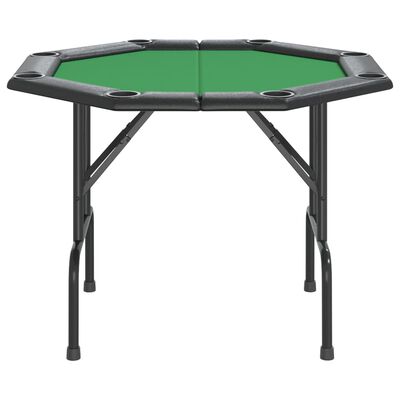 vidaXL foldbart pokerbordplade 8 pers. 108x108x75 cm grøn