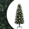 vidaXL Kunstig juletr&aelig; med kugler 120 cm 150 LED'er Varm hvid