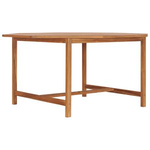vidaXL havebord 150x150x75 cm massivt teaktr&aelig;