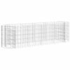 vidaXL gabion-h&oslash;jbed 190x50x50 cm galvaniseret jern