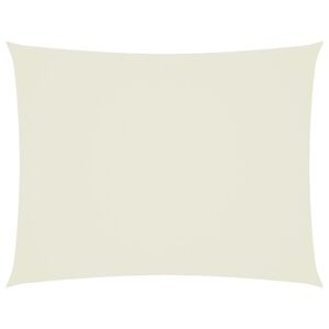 vidaXL solsejl 3x4 m rektangul&aelig;r oxfordstof cremefarvet