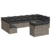 vidaXL sofas&aelig;t til haven 12 dele med hynder polyrattan gr&aring;