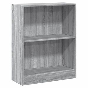 vidaXL bogreol 60x24x76 cm konstrueret tr&aelig; gr&aring; sonoma-eg